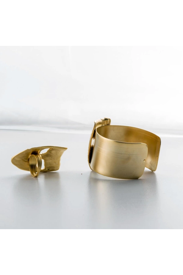 ZeyDor Gold Mask Figure Bracelet Set 12026-1308