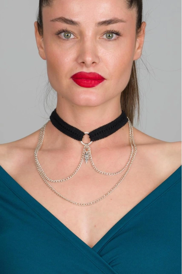ZeyDor Black Chain Necklace 6108
