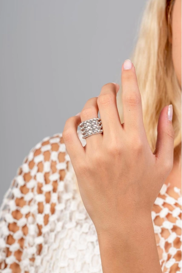 ZeyDor Stapled Design Ring 1471
