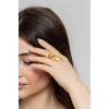 ZeyDor Gold Plated Frog Ring 1094