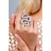 ZeyDor The Big Curvy Snake Ring 1435