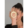 ZeyDor Gold Big Ring Ring 10085