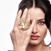 ZeyDor Gold Big Tree Ring 10098