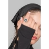 ZeyDor Crystal Gray Square ring 1156