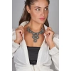 ZeyDor Laser Stone Design Necklace 6122