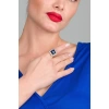 ZeyDor Parlament Blue Crystal Ring 1592