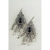 ZeyDor Bohemian Earrings with Black Stones 2008