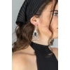 ZeyDor Bohemian Earrings with Black Stones 2008