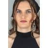 ZeyDor Bohemian Earrings with Black Stones 2008