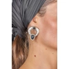 ZeyDor Bohemian Earrings with Black Stones 2181