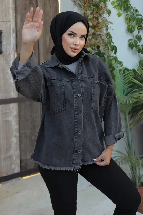 Cepli Kot Ceket Siyah