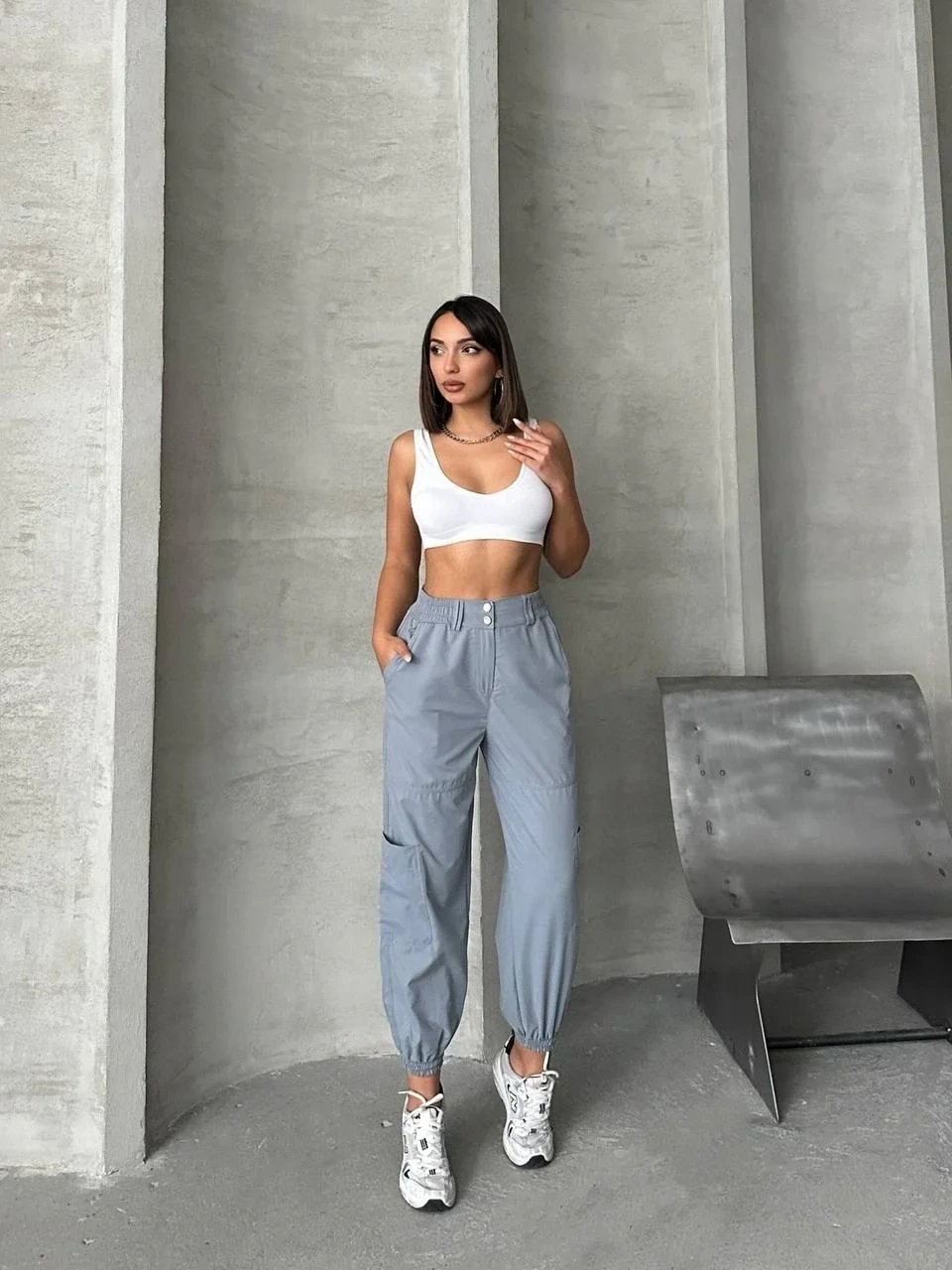 Jogger lastik paça pantolon