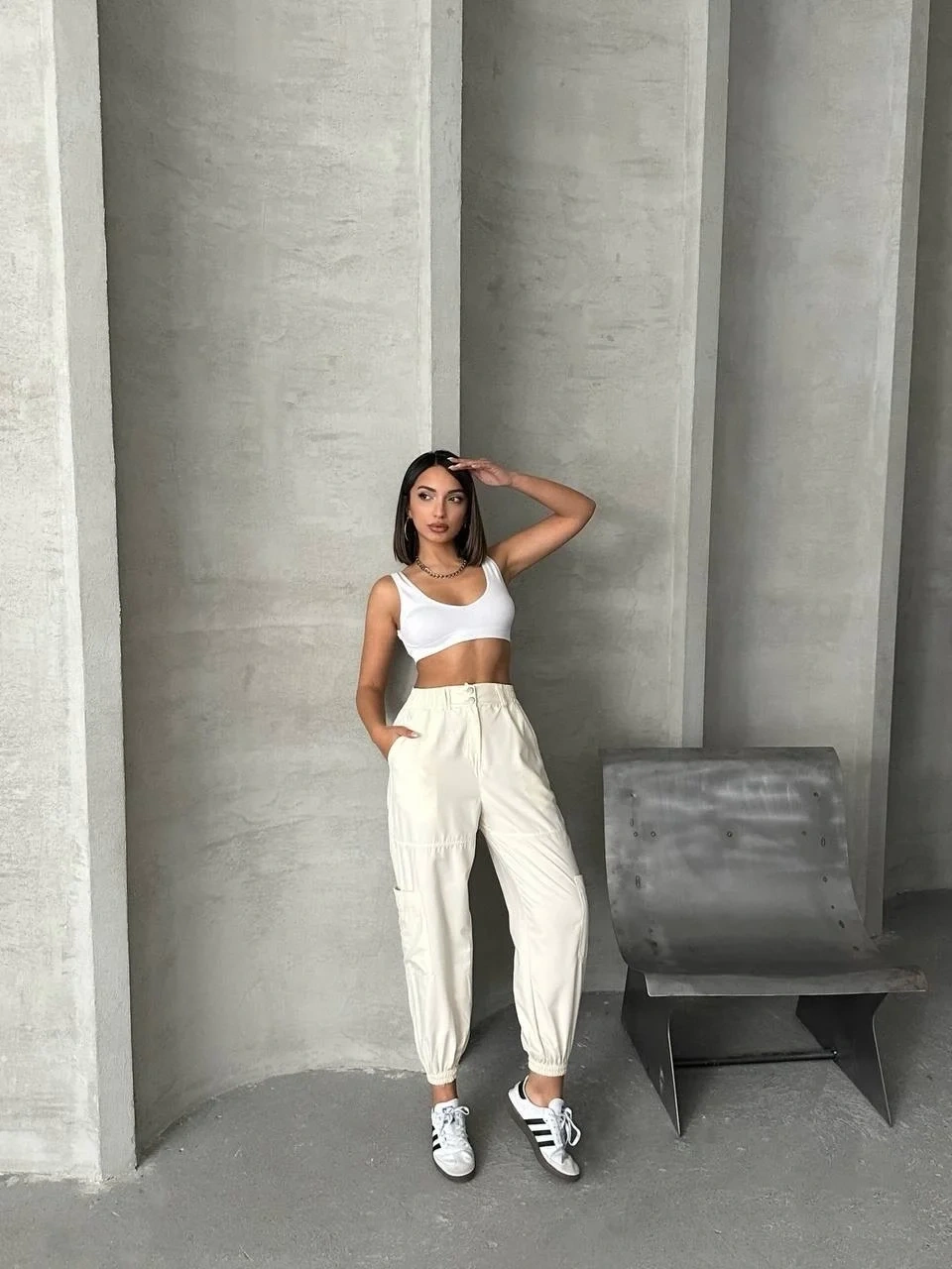 Jogger lastik paça pantolon