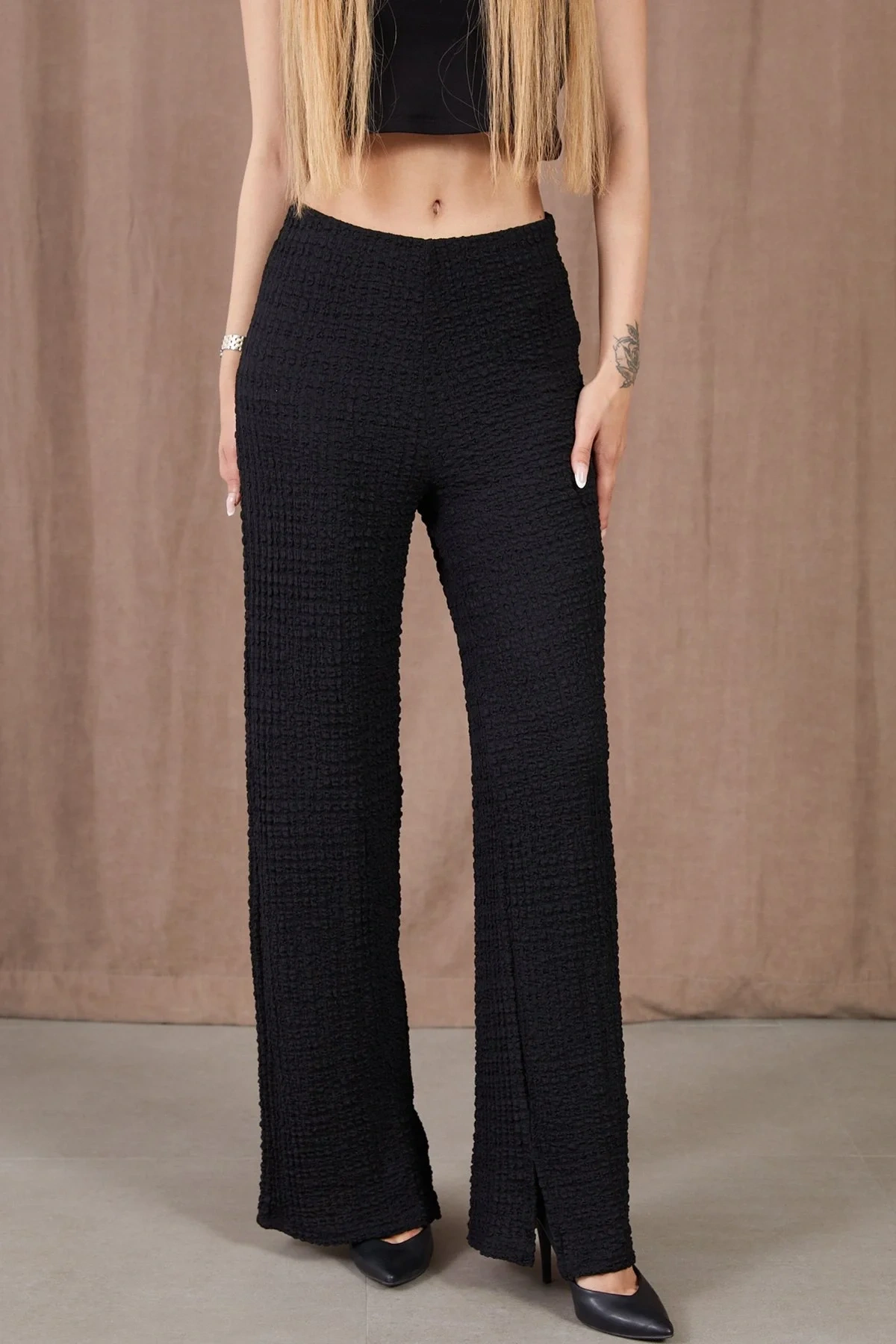 Kadın Bürümcük Kumaş Pantolon