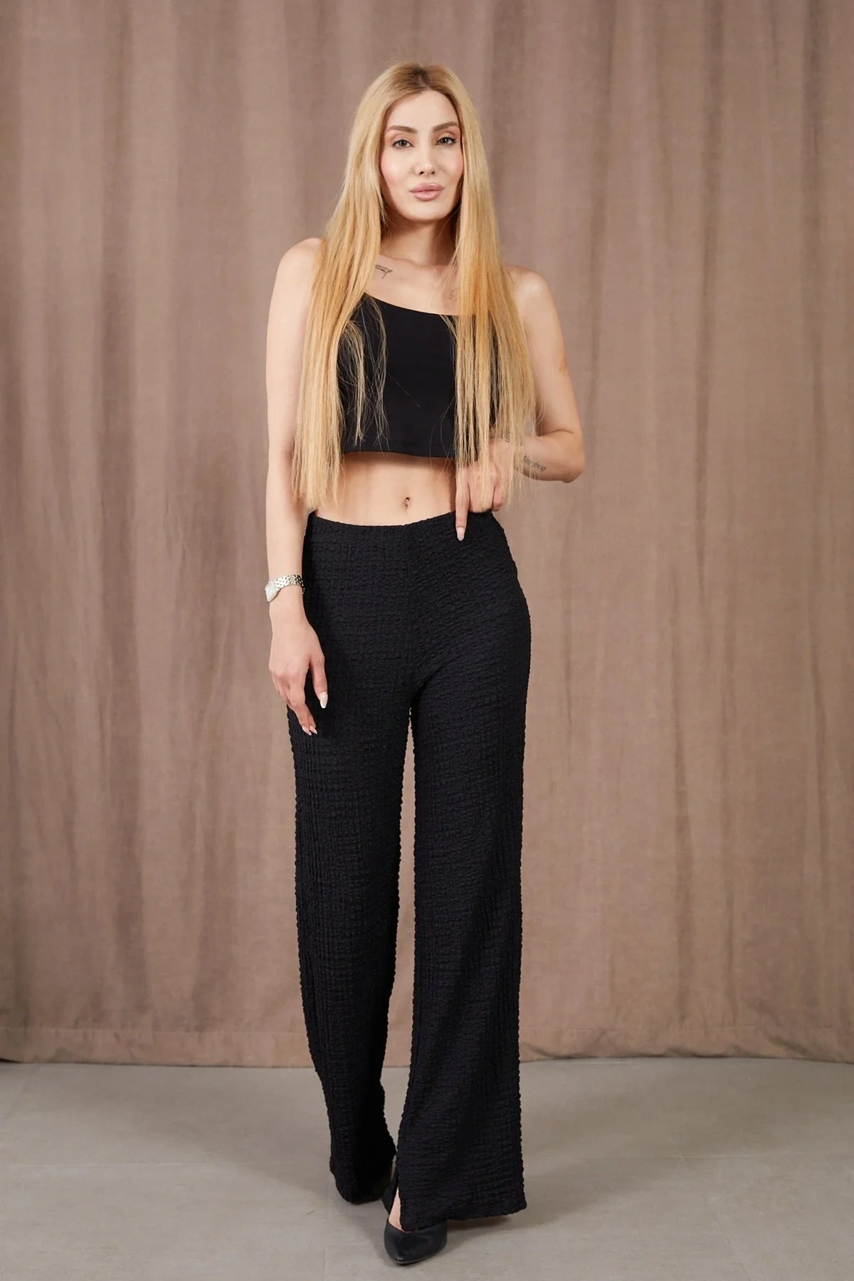 Kadın Bürümcük Kumaş Pantolon