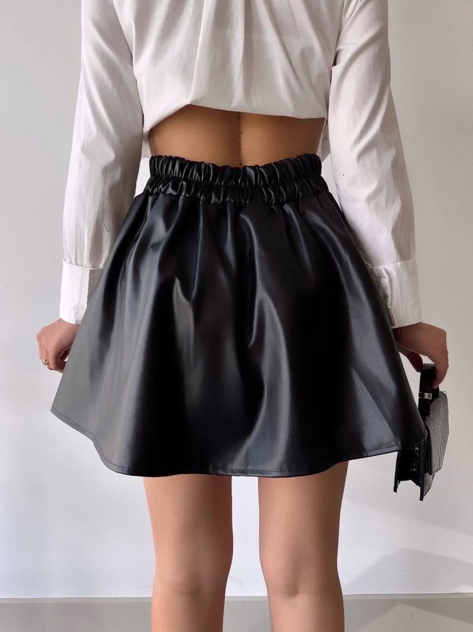 Kısa deri çan etek h26599