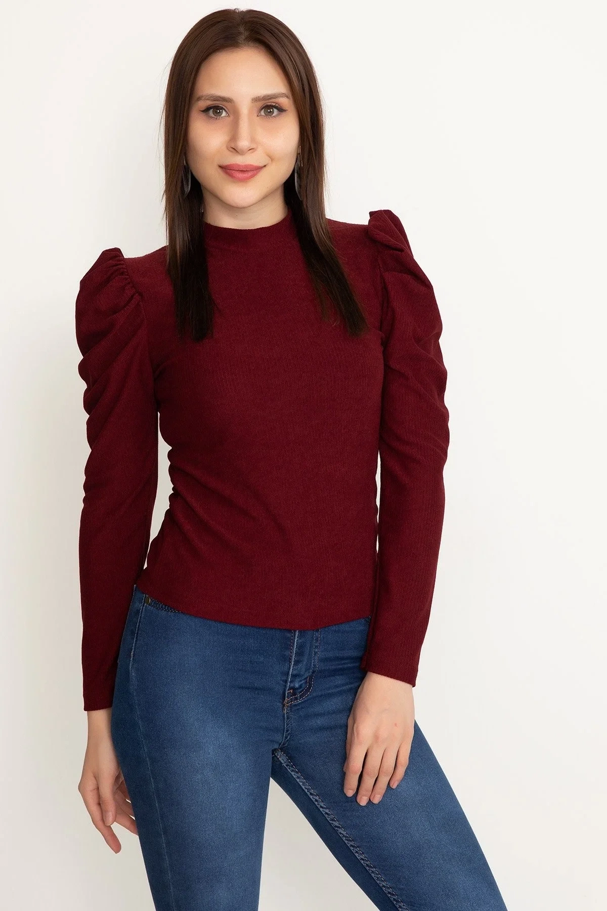 Prenses kol bluz siyah