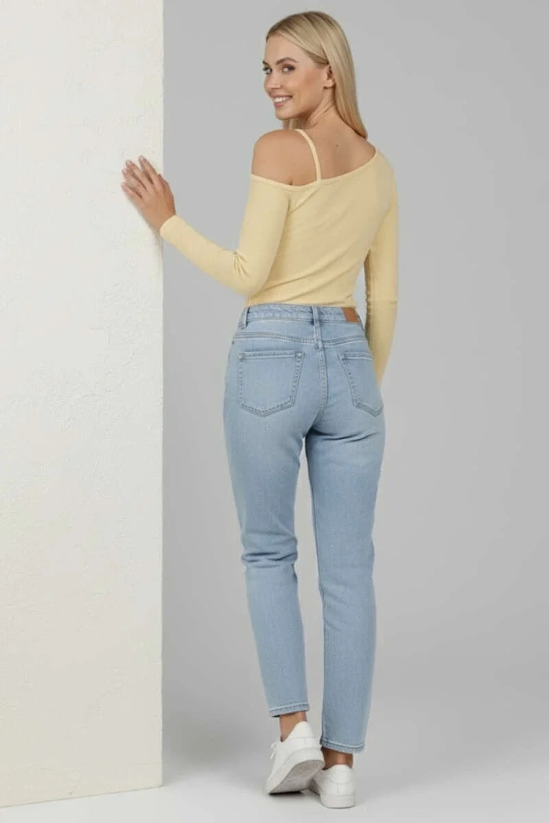 Tek Omuz İpli Bluz Sarı