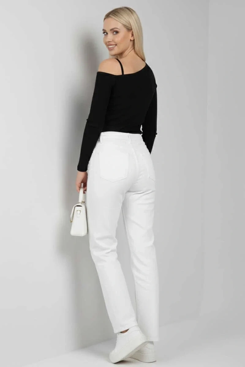 Tek Omuz İpli Bluz Siyah