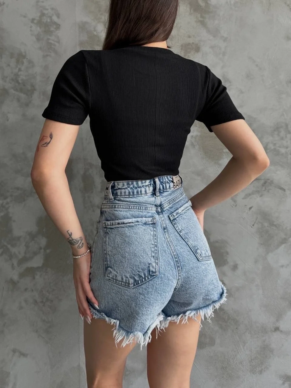 Üçlü kalp nakışlı bluz