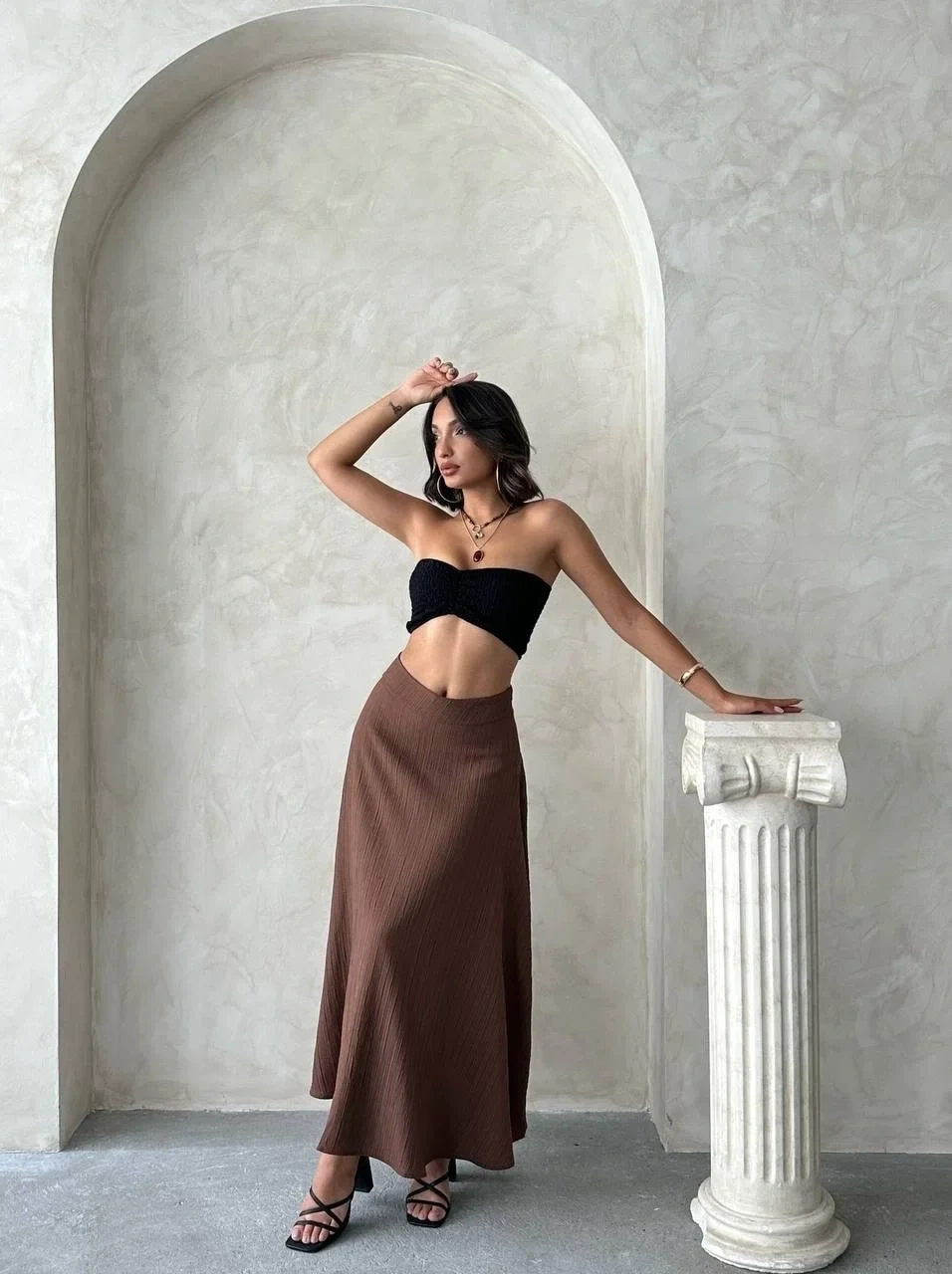 Uzun astarlı etek s255043