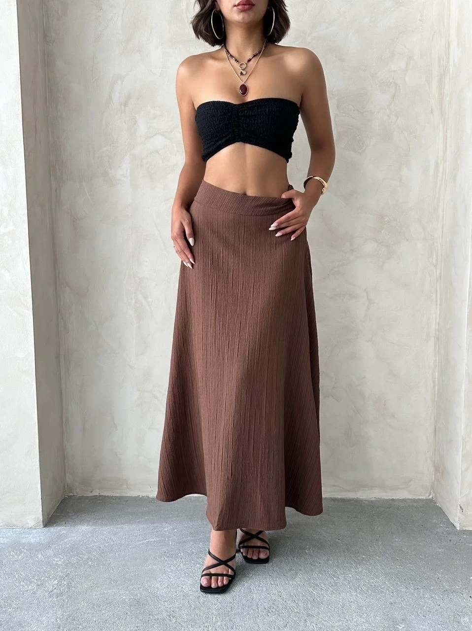 Uzun astarlı etek s255043