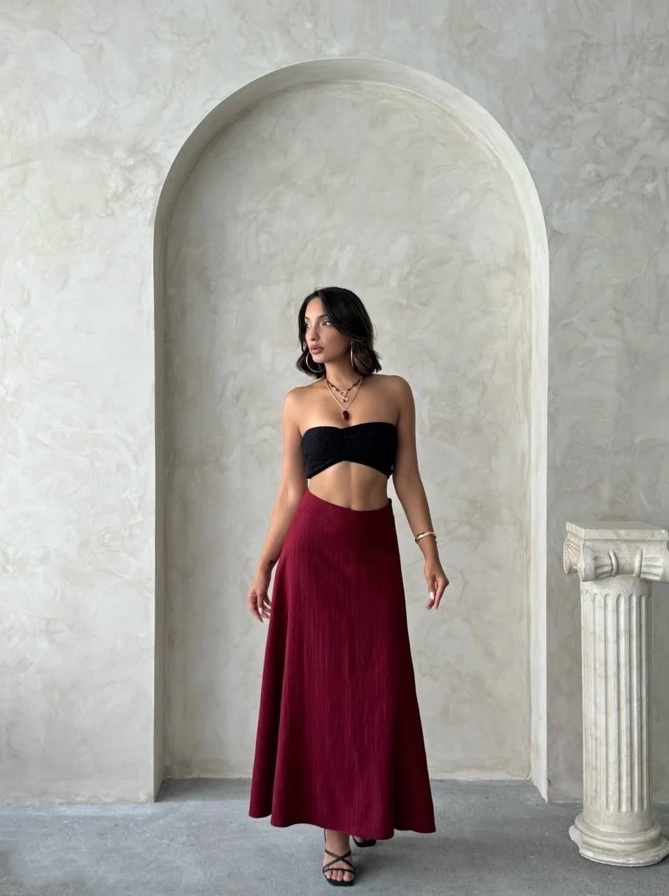 Uzun astarlı etek s255043