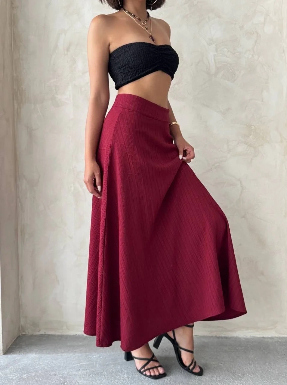 Uzun astarlı etek s255043