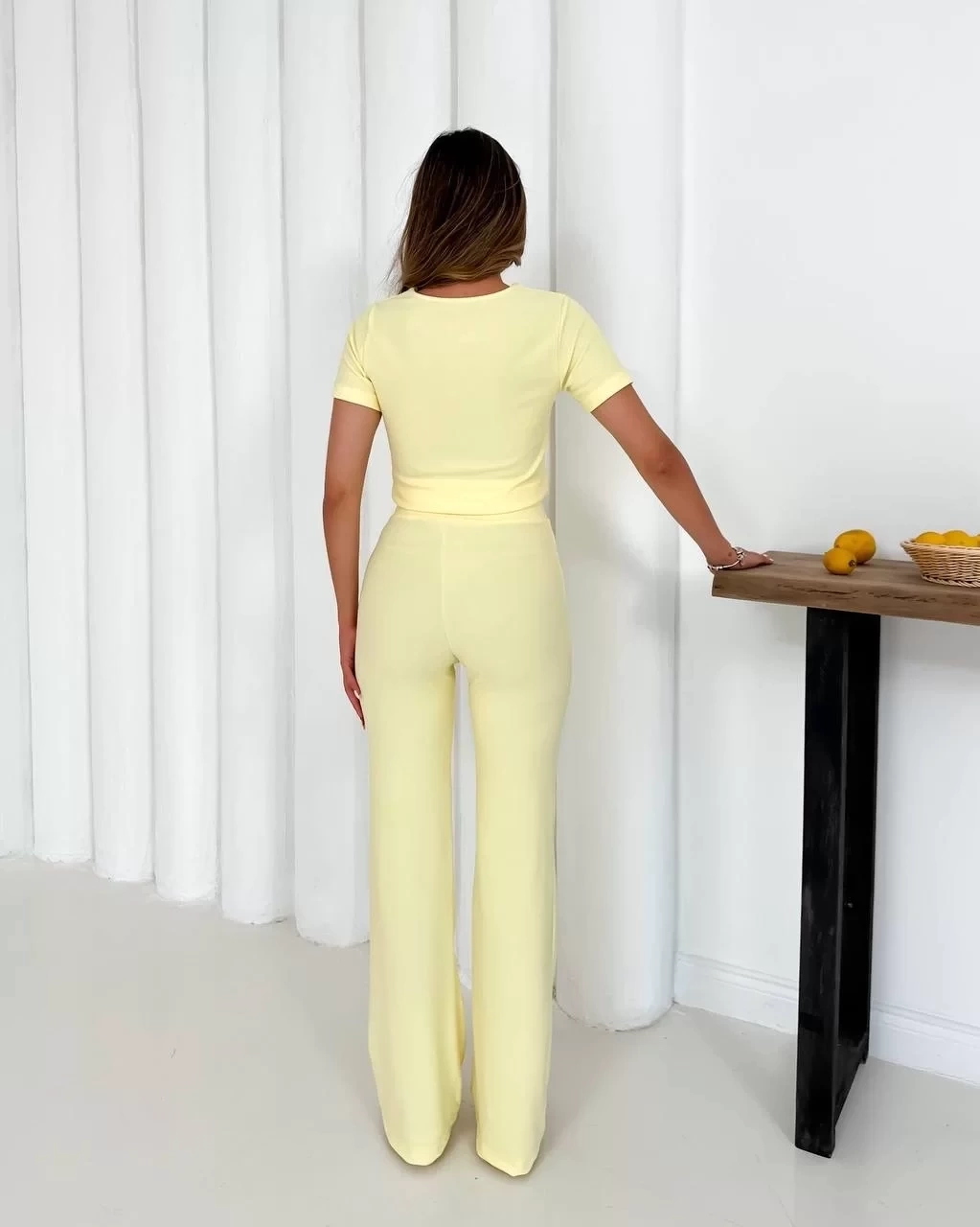 V aksesuarlı ottoman takım sarı s255850