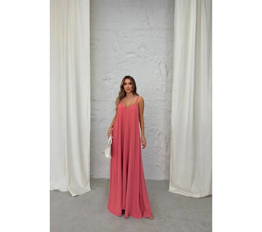 Aerobin uzun elbise pembe pt