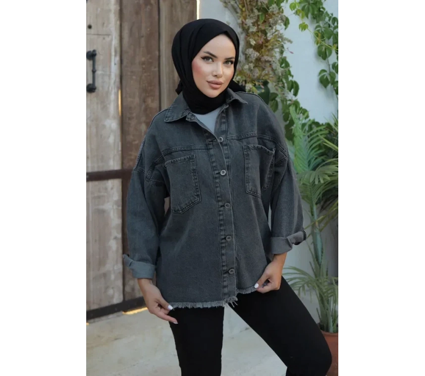 Cepli Kot Ceket Siyah