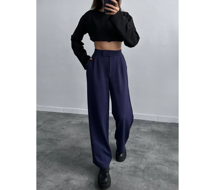 Cırtlı palazzo pantolon