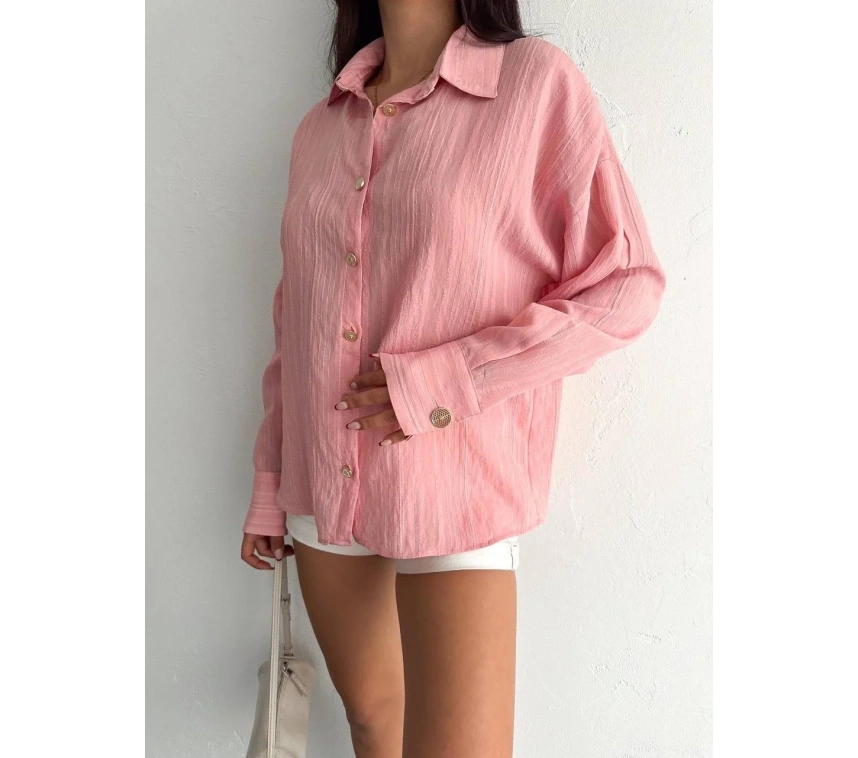 Çizgili oversize gömlek