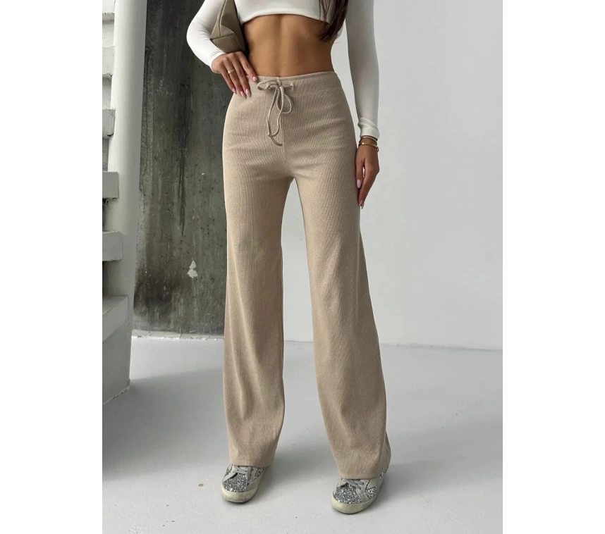 Fit comfort bej salaş pantolon A6011