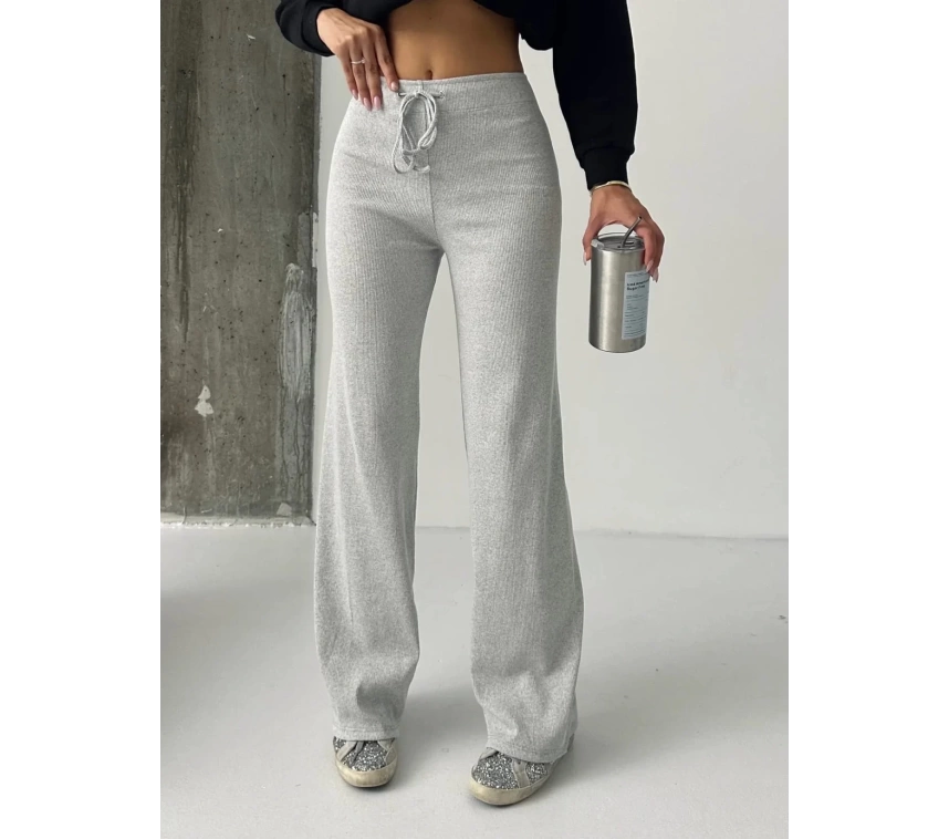 Fit comfort gri salaş pantolon A6011