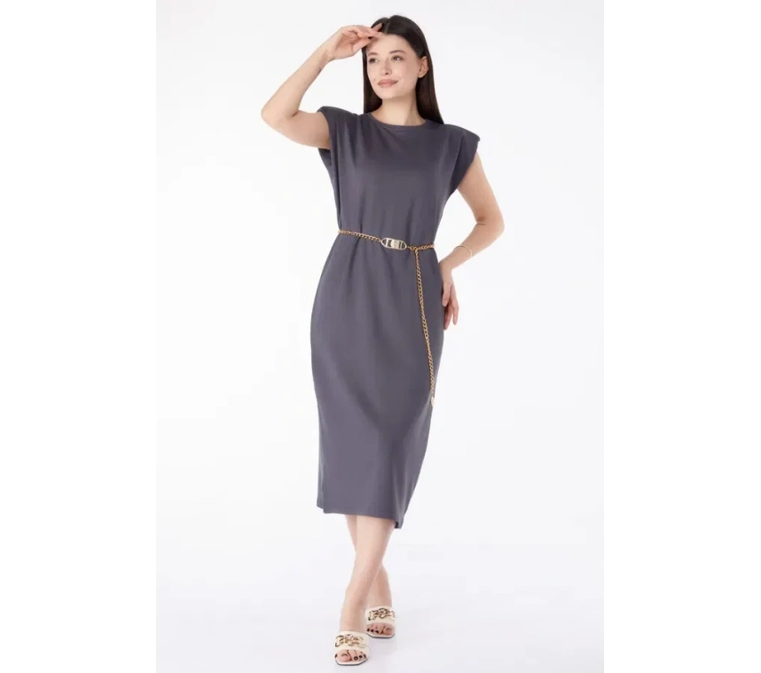 Jile elbise antrasit