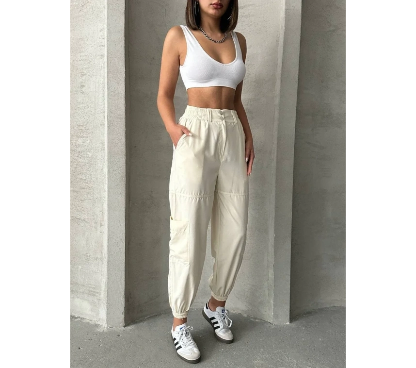 Jogger lastik paça pantolon