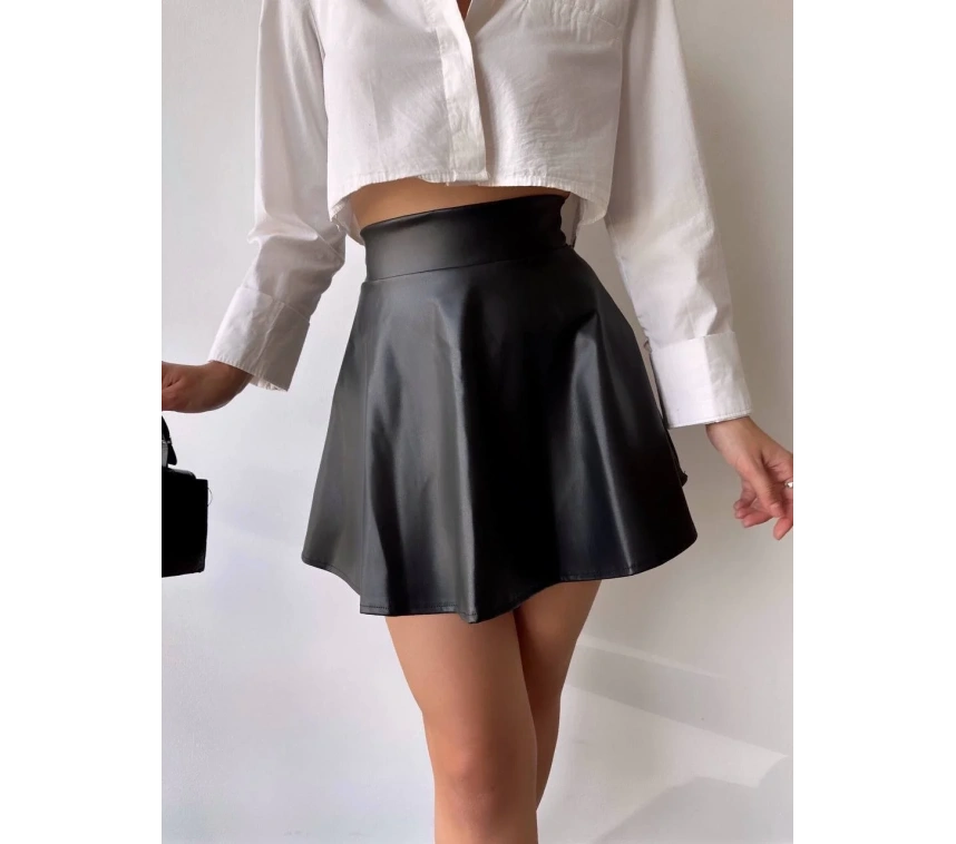 Kısa deri çan etek h26599