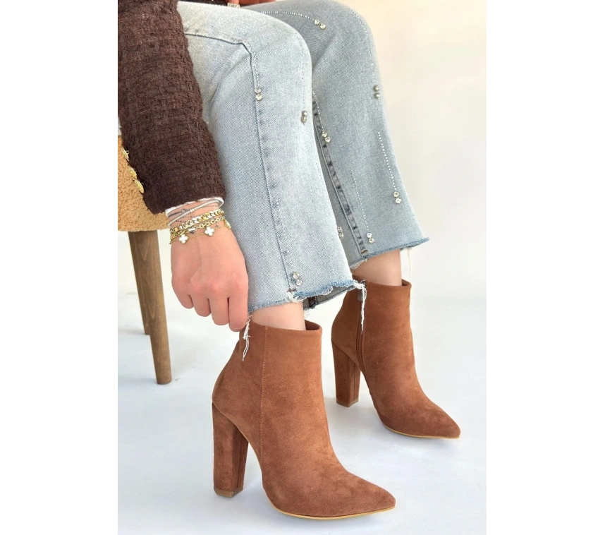 Loora Vizon Süet Topuklu Bot