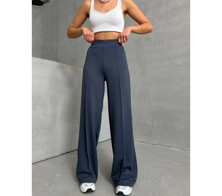 önü çımalı pantolon füme