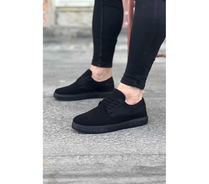 WG016 Kömür Triko Erkek Casual Ayakkabı