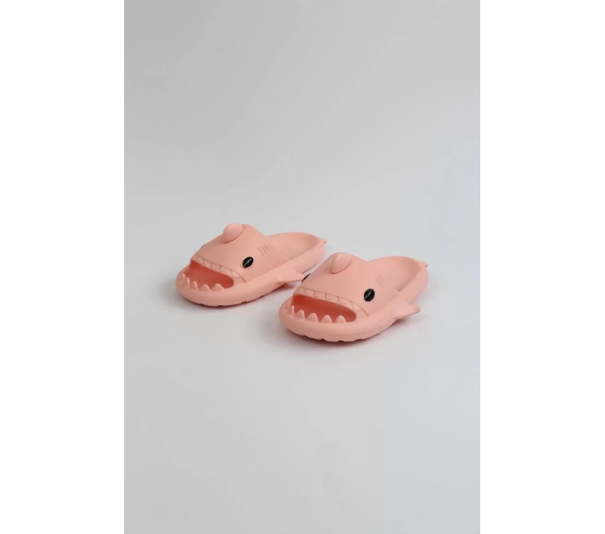WG500 Köpekbalığı Pembe Unisex Tam Ortopedik Terlik Shark Slides