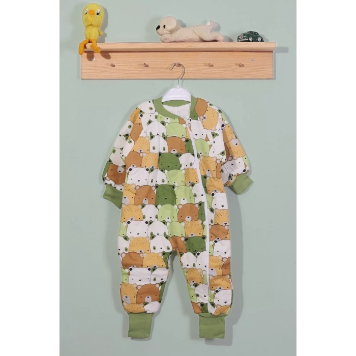 Eterelle Ayıcık Desenli Çocuk Uyku Tulumu