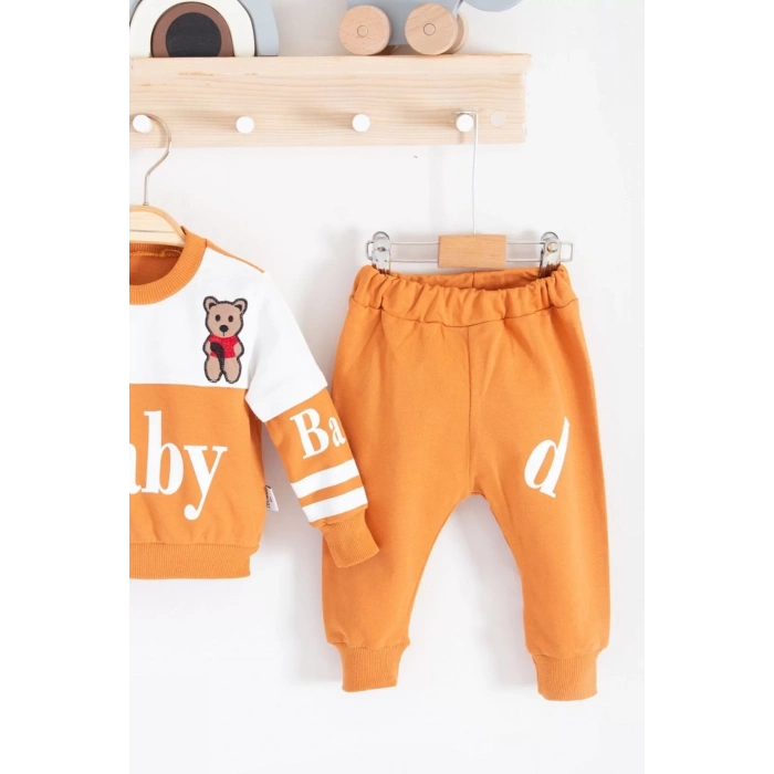 Eterelle Baby Desenli 2li % 100 Pamuk Erkek Bebek Takımı