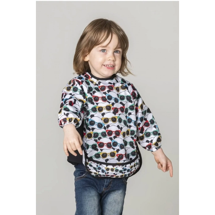 Eterelle Bears Desenli Cepli Uzun Kollu Mama Önlüğü