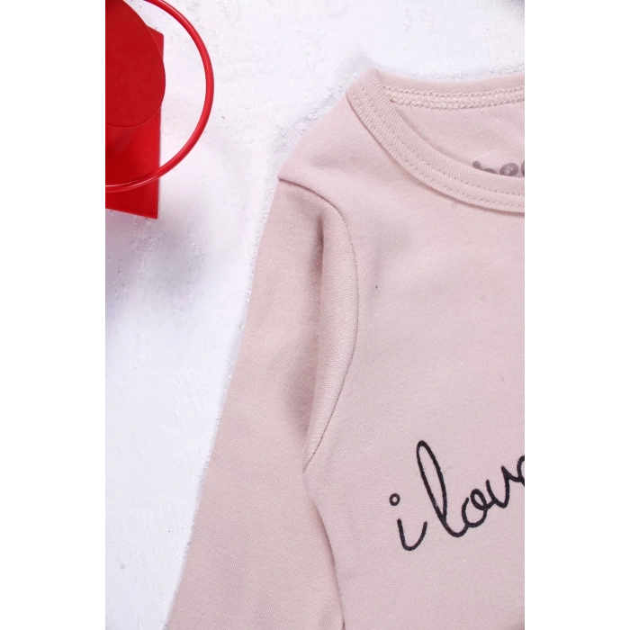 Eterelle Bıyık Gözlük Desenli 3lü Erkek Bebek Takımı