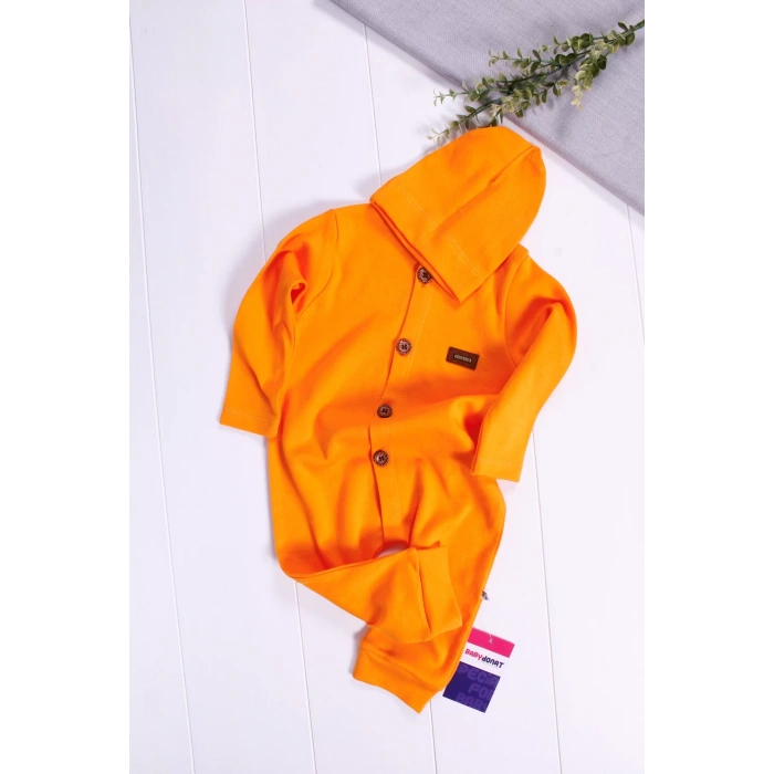 Eterelle Düğmeli Önden Açık İnterlok Tulum