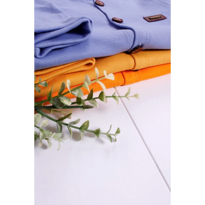 Eterelle Düğmeli Önden Açık İnterlok Tulum