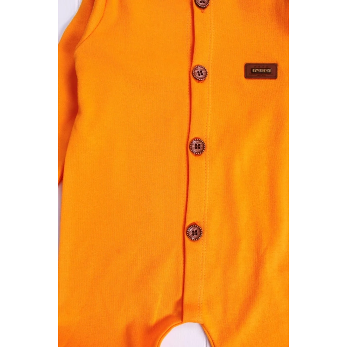 Eterelle Düğmeli Önden Açık İnterlok Tulum