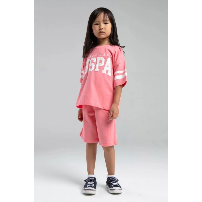 Eterelle U.s Polo Bermuda Takım Us2091-4 Neon Pembe